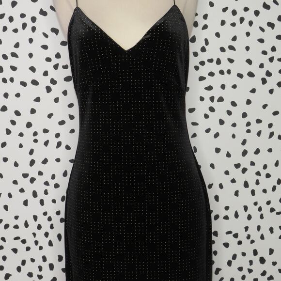 House of Harlow 1960 x Revolve Black Velvet Rae Crisscross Back Slip Dress - Picture 5 of 11
